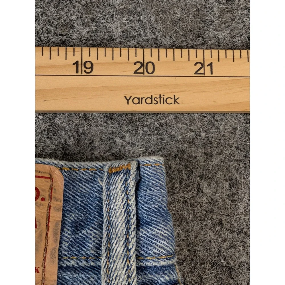 Levis 505 Straight Fit Jeans Mens 40x32 Light Wash Blue Denim 100% Cotton